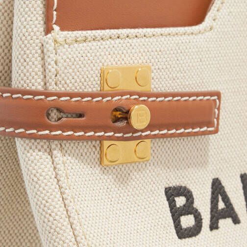 Balmain Totes B-Buzz Top Handle Bag in beige