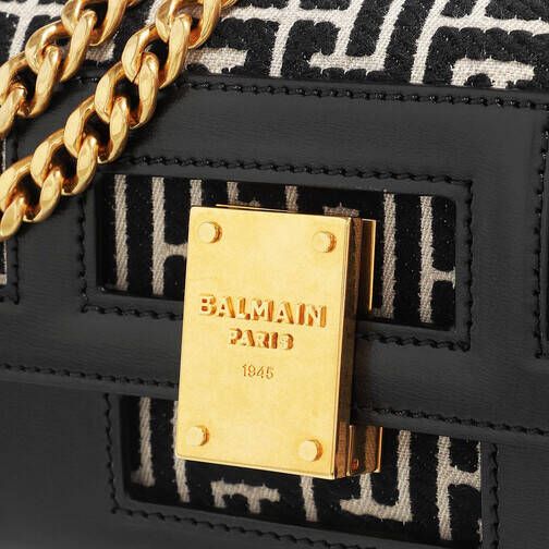 Balmain Totes Small 1945 Heritage Monogram Bag in beige