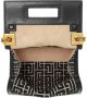 Balmain Kleine tweekleurige jacquard 1945 Heritage tas Black Dames - Thumbnail 5