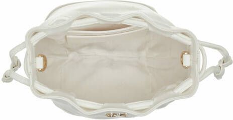 Calvin Klein Satchels Re-Lock Drawstring Bag Small in wit