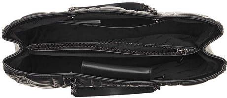 Calvin Klein Totes Re-Lock Quilt Tote W Lpt Cmpt in black