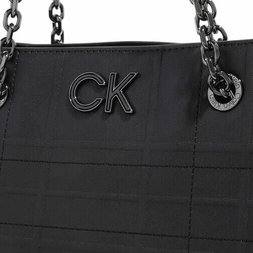 Calvin Klein Totes Re-Lock Tote Quilt in black