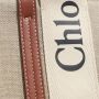 Chloé Stijlvolle Canvas Handtas met Leren Afwerking Brown Dames - Thumbnail 4