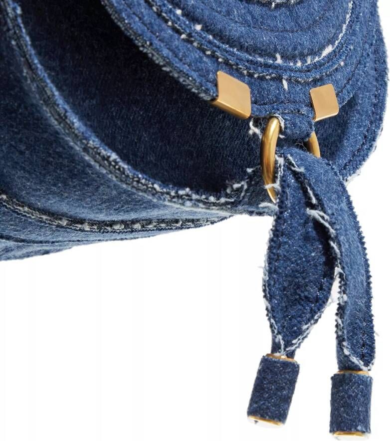 Chloé Crossbody bags Small Marcie Saddle Bag in blauw