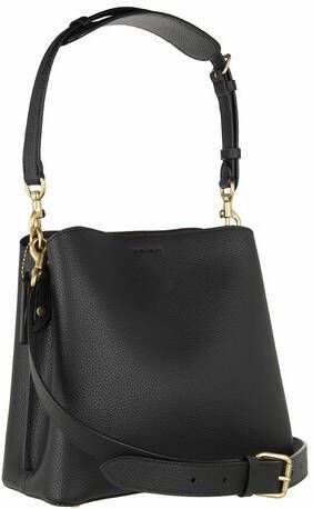 Coach Bucket bags Polished Pebble Leather Willow Bucket Bag 21 in zwart