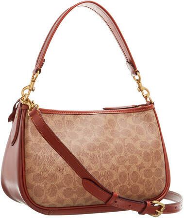 Coach Hobo bags Coated Canvas Signature Cary Crossbody in bruin