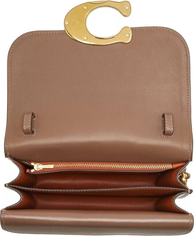Coach Crossbody bags Luxe Refined Calf Idol Bag in taupe
