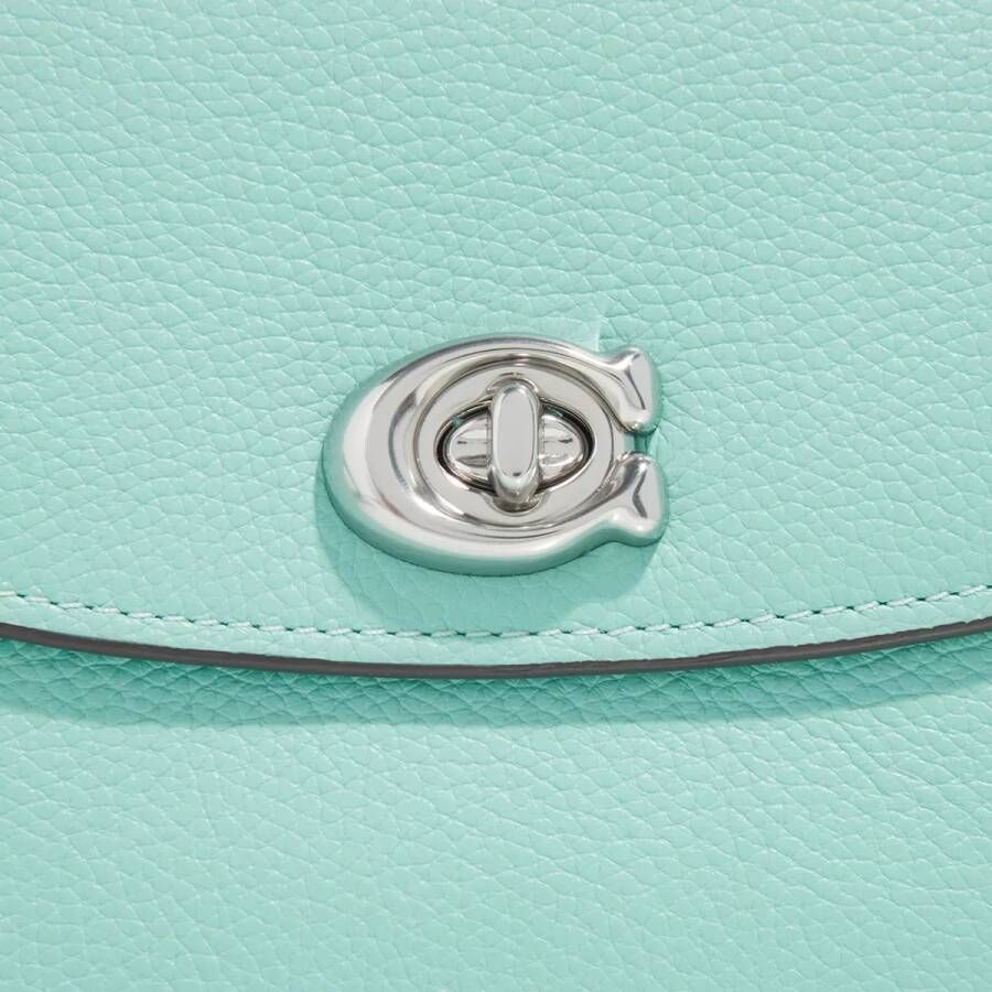 Coach Crossbody bags Polished Pebbled Leather Cassie Crossbody 19 in blauw