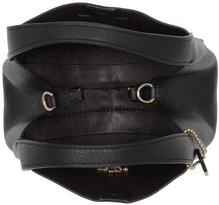 Coach Hobo bags Polished Pebble Leather Hadley Hobo 21 in zwart