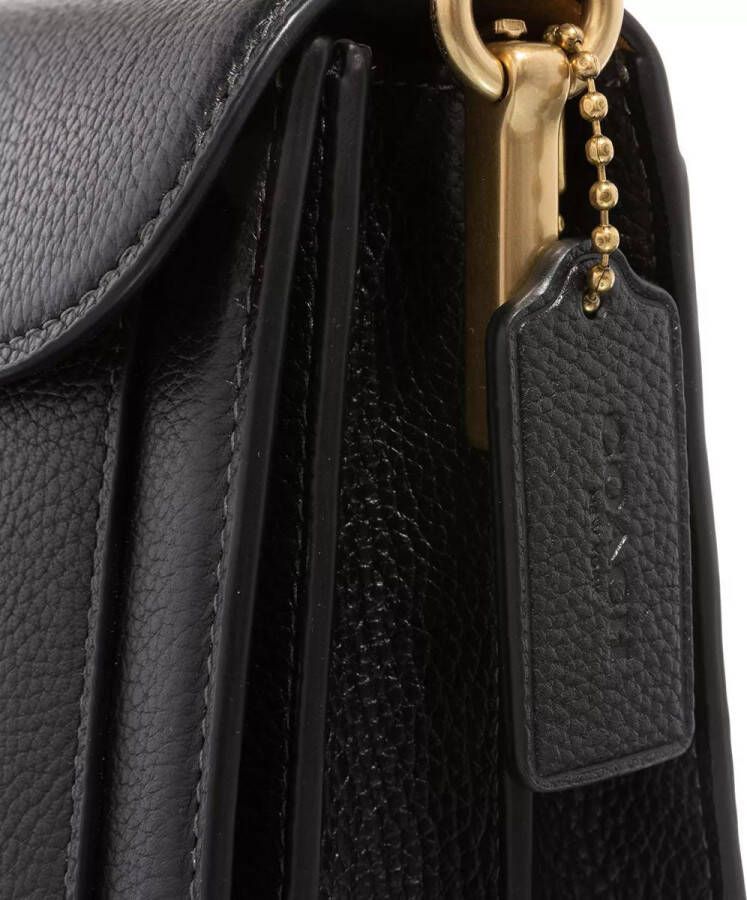 Coach Hobo bags Polished Pebble Leather Tabby Shoulder Bag 26 in zwart