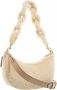 Coach Pochettes Shearling Mira Shoulder Bag With Chain in beige - Thumbnail 1