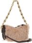 Coach Pochettes The Originals Leather And Shearling Swinger in beige - Thumbnail 2