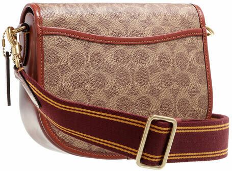 Coach Crossbody bags Coated Canvas Signature Willow Saddle Bag in bruin