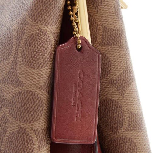 Coach Shoppers Womens Double Zip Shoulder Bag in beige