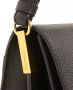 Coccinelle Zwarte handtas van pebbled leer met handvat en afneembare schouderriem Black Dames - Thumbnail 4