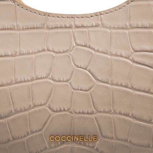 Coccinelle Hobo bags Carrie Croco Soft in beige
