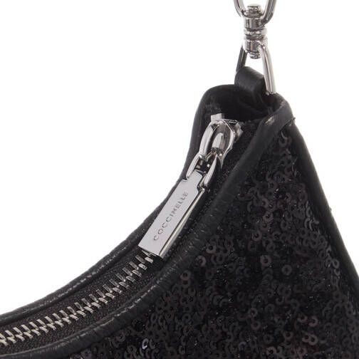 Coccinelle Hobo bags Carrie Paillettes in zwart