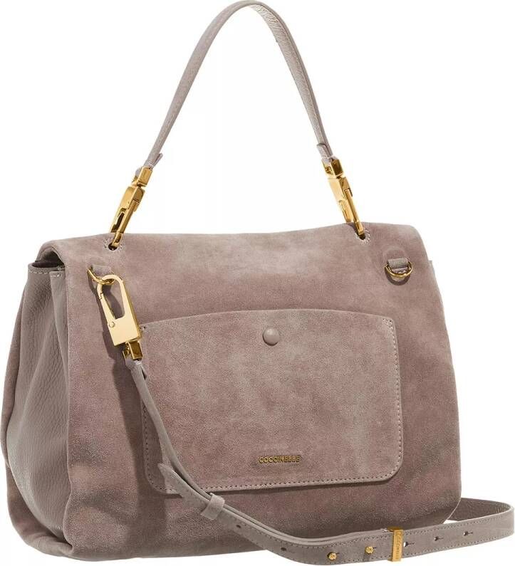 Coccinelle Satchels Ofirenze Suede in taupe