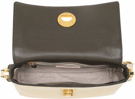 Guess Crossbody bags Orlina Logo Top Handle Flap in donkergrijs