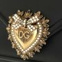 Dolce & Gabbana Kleine Devotion Tas met Handgemaakt DG Heilig Hart Black Dames - Thumbnail 10