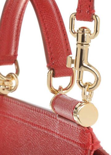 Dolce&Gabbana Crossbody bags Mini Bag Sicily Vitello Stampa Rosso in red