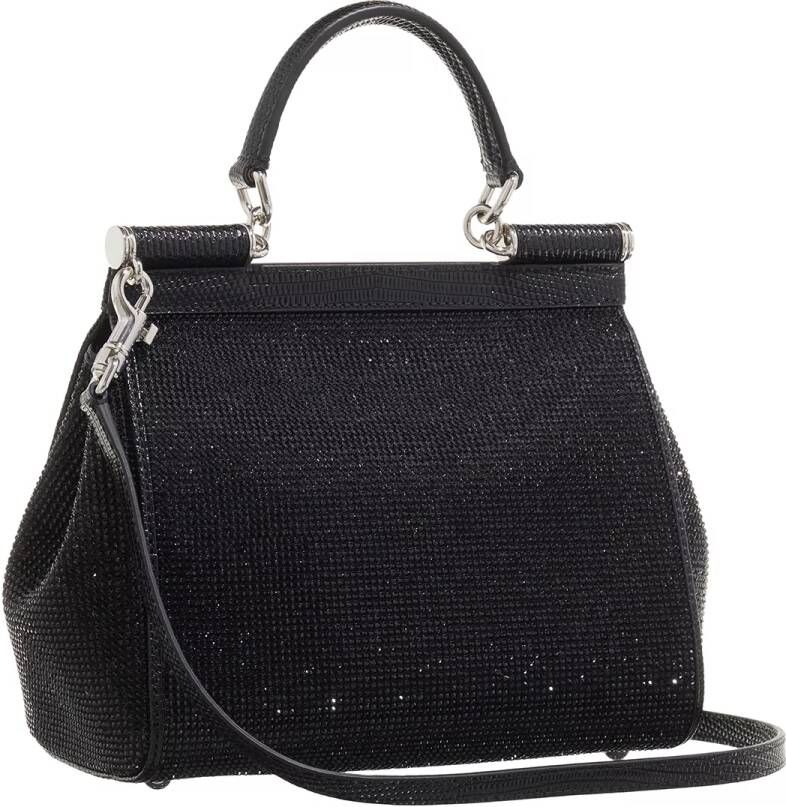 Dolce&Gabbana Satchels Medium Sicily Handbag in zwart