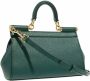 Dolce&Gabbana Satchels Sicily Top Handle Bag Dauphine Calfskin in groen - Thumbnail 3
