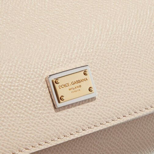 Dolce&Gabbana Satchels Sicily Top Handle Bag Dauphine Calfskin in beige