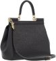 Dolce&Gabbana Satchels Small Sicily Bag Dauphine Leather in zwart - Thumbnail 2