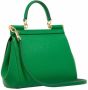 Dolce&Gabbana Satchels Small Sicily Bag Dauphine Leather in groen - Thumbnail 3