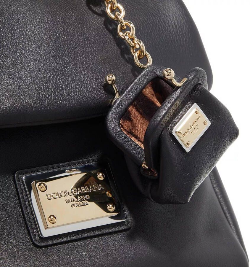 Dolce&Gabbana Satchels Small Sicily Soft Bag In Calfskin in zwart