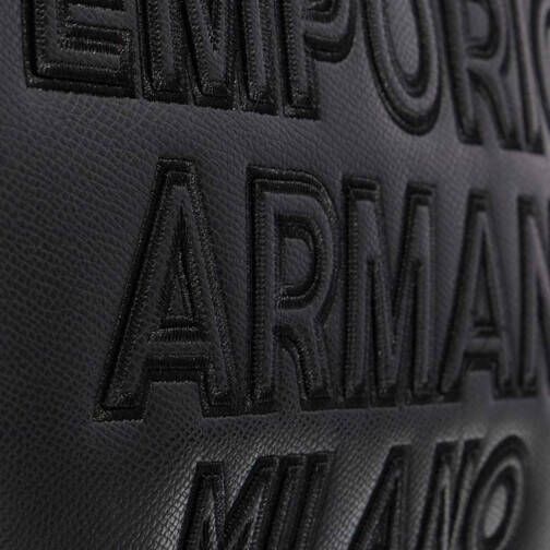 Emporio Armani Shoppers Shopping Bag M Minidollaro Pat in zwart