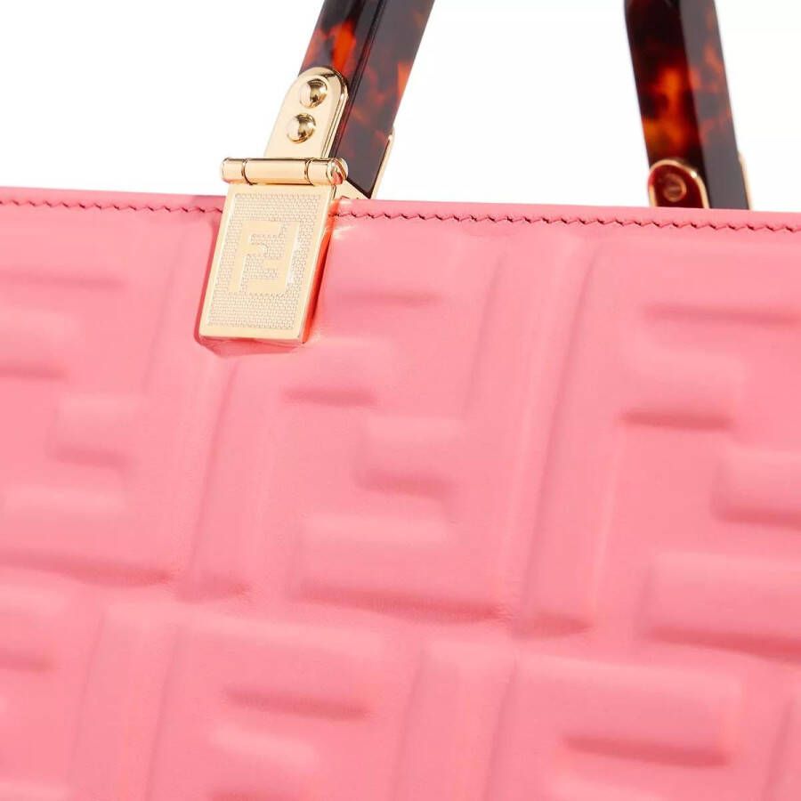 Fendi Totes Sunshine Embossed Leather Tote Bag in roze