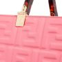 Fendi Geperste leren tas met verstelbare riem Pink Dames - Thumbnail 3
