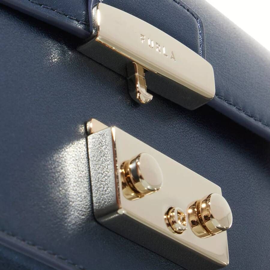 Furla Crossbody bags Metropolis Mini Crossbody Vitello Gardena Metal in blauw