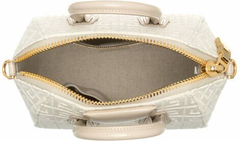 Givenchy Satchels Mini Antigona Bag 4G Embroidered Canvas in beige