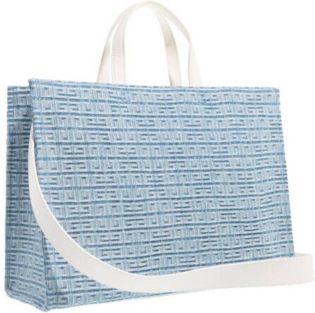 Givenchy Shoppers Medium G Tote shopping Bag 4G denim in blauw