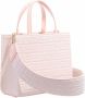 Givenchy Totes Mini G Tote Bag 4G Embroidered Canvas in poeder roze - Thumbnail 3