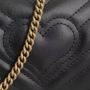 Gucci Crossbody bags GG Matelassé Marmont Mini Crossbody Bag Leather in zwart - Thumbnail 2