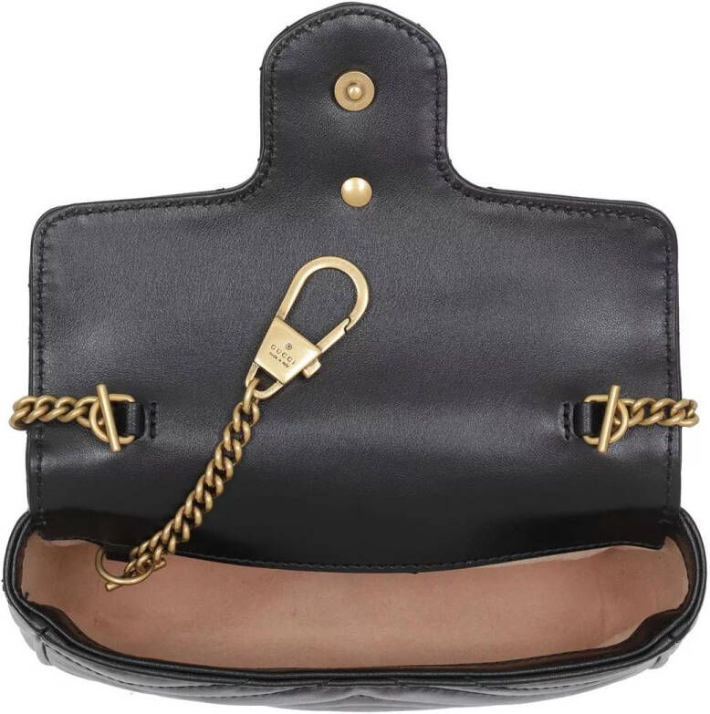 Gucci Crossbody bags GG Matelassé Marmont Mini Crossbody Bag Leather in zwart