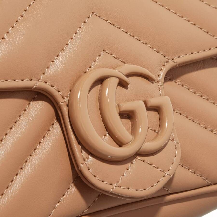 Gucci Crossbody bags Mini GG Marmont Crossbody Bag Matelassé Leather in beige