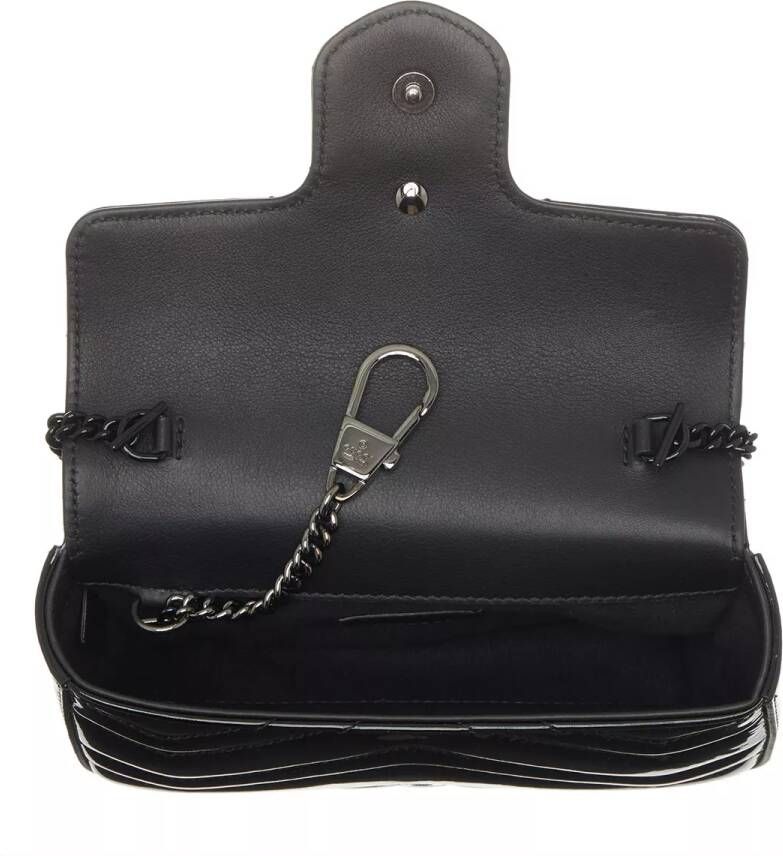 Gucci Crossbody bags Mini GG Marmont Crossbody Bag Patent Leather in zwart