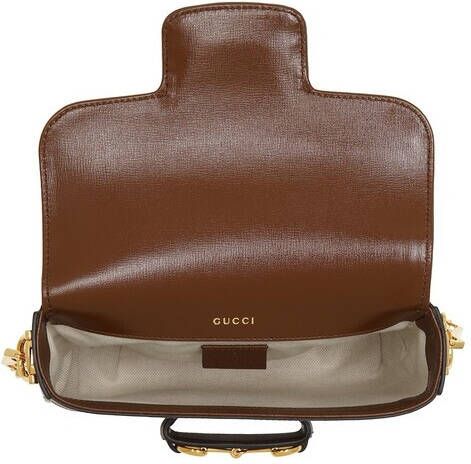 Gucci Crossbody bags Mini GG Supreme Horsebit 1955 Crossbody Bag in beige