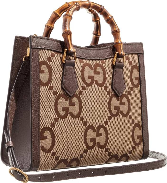 Gucci Totes Diana Jumbo GG Small Tote Bag in bruin