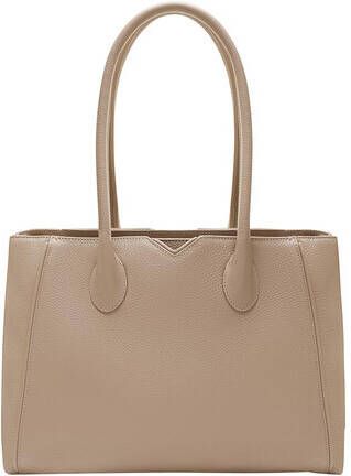 Isabel Bernard Aktetas Honoré Cloe Taupe Calfskin Leather Handbag in taupe