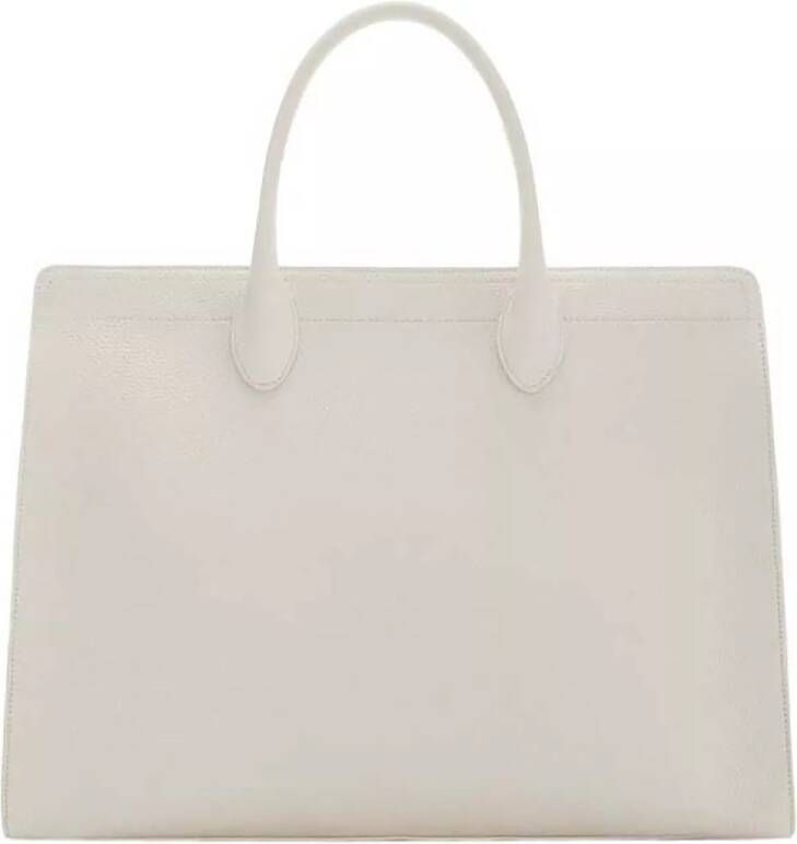 Isabel Bernard Aktetas Honoré Nadine cream calfskin leather handbag with in beige
