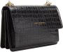 Isabel Bernard Crossbody bags Femme Forte Valerie Croco Black Calfskin Leather S in zwart - Thumbnail 2