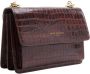 Isabel Bernard Crossbody bags Femme Forte Valerie Croco Brown Calfskin Leather S in bruin - Thumbnail 2