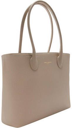Isabel Bernard Crossbody bags Honoré Lysanne Taupe Calfskin Leather Shoulder Bag in beige