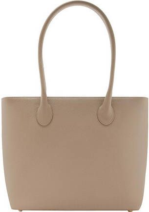 Isabel Bernard Crossbody bags Honoré Lysanne Taupe Calfskin Leather Shoulder Bag in beige